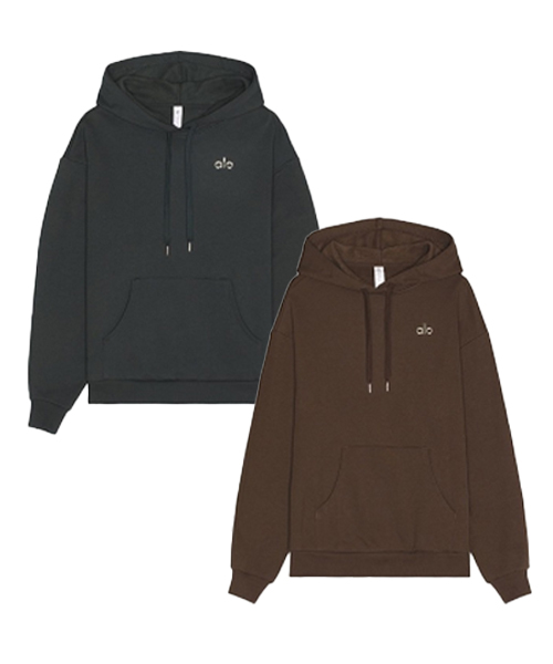 [병행수입][알로] 아콜레이드 후디티셔츠(안감기모)_블랙XS